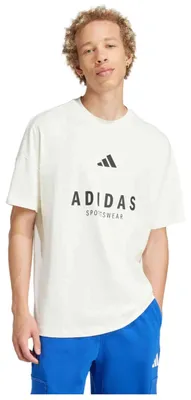 Zdjęcie produktu dla Adidas JJ3660_230, Koszulka, Męski, Biały, 2XL, Wycięcie pod szyją, Krótki rękaw