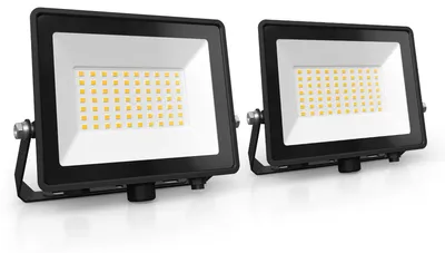 Produktbild von Ledvion 2er set ECO LED Strahler Außen 50W wasserdicht IP65 4000K 5500lm