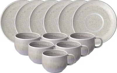 Produktbild von like. by Villeroy & Boch Perlemor Sand Espressotasse mit Untertasse 60 ml 6er Set
