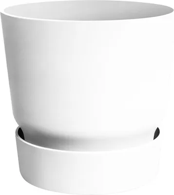 Image de Pot Elho Greenville Blanc D.30cm Pot De Fleurs Design, Résistant Et écologique - Elho