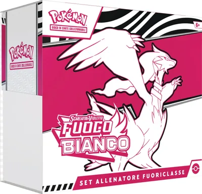 Obrázek produktu pro Pokémon Elite Trainer Set Reshiram Scarlet & Violet, model č. 10-10037-109, včetně karty Tornadus, 9 boosterů, příslušenství, ITA