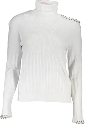 Produktbild von Grauer Damenpullover mit Rollkragen und Kontrastdetails entdecken
