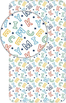 Obrázok produktu pre Disney Mickey Letters prestieradlo 90x200 cm