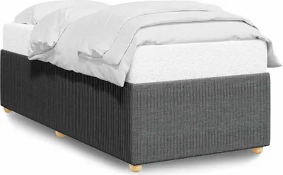 Obrázok produktu pre vidaXL Rám postele bez matraca tmavosivý 90x200 cm látka