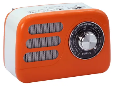 Immagine prodotto di Mooov 477241 - Radio vintage con Bluetooth 5.4, alimentata a batteria, radio FM/MW, portatile