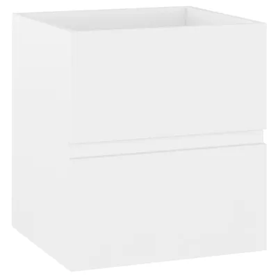 Image de vidaXL Meuble sous-lavabo blanc 41x38,5x45 cm Bois composite