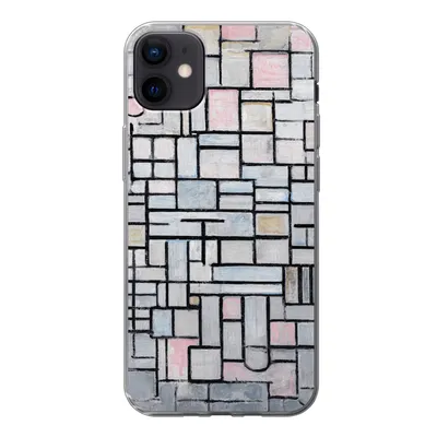 Produktbild von MuchoWow® Handyhülle Schutzhülle Hülle für iPhone 12 mini Komposition 6 - Mondrian - Kunst Silikon Softcase Handy Hülle - Bild