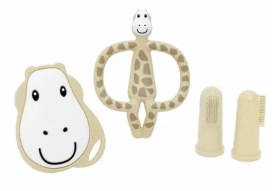 Produktbild von Matchstick Monkey Beißring / Zahnungshilfe Starter Set : beige Farbe: beige
