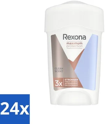 Immagine prodotto di 24 deodoranti in stick in crema, protezione massima, profumo fresco, 45 ml - Antitraspirante per donne - Riduzione del sudore - Odori corporei - Protezione dal sudore - Tecnologia Defence+
