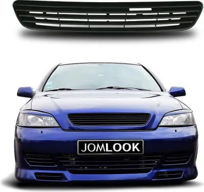 Produktbild von Kühlergrill Sportgrill Gitter Front Grill ohne Emblem Schwarz für Opel Astra G