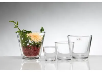Produktbild von Sandra Rich YC 50 'Coni' Vase / Windlicht 'Coni' aus Glas, konisch, Ø 7 x 6,5 cm, transparent (1 Stück)