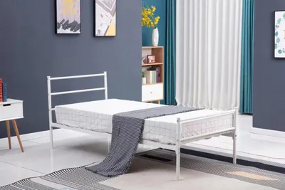 Obrázek produktu pro Furnitex Jednolůžková Kovová Postel MBD8311 Bílá