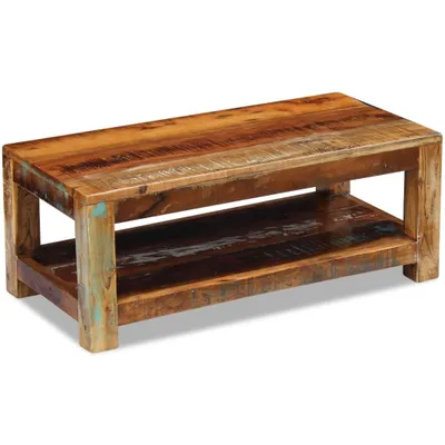 Zdjęcie produktu dla vidaXL Stolik kawowy z litego drewna 90x45x35 cm