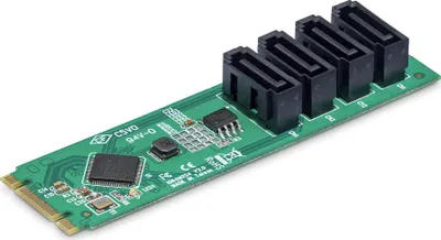 Obrázek produktu pro StarTech.com 4P-SATA-M2-ADAPTER, M.2, SATA, PCI 3.0, Zelená, Výkon, 68555579 h