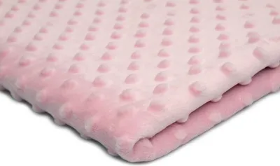 Obrázek produktu pro Minkee Dots Nubs, Dimples Dots Pletenina světle růžová 50 x 155 cm