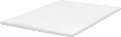 Obrázek produktu pro BELIANI Vrchní matrace bíláPolyuretanpěna polyesterový potah 180 x 200 cm komfortní vrstva podložka