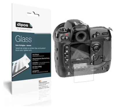 Obrázek produktu pro 2x ochranná fólie pro Nikon D2Hs matná - Anti-Shock 9H fólie dipos Glass plastové sklo