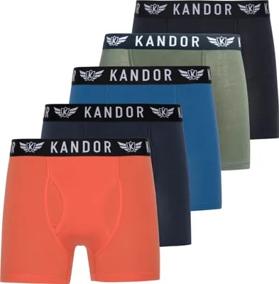 Produktbild von Kandor - "Bambers" Boxershorts für Herren(5er-Pack) BG1768 (M) (Bunt)