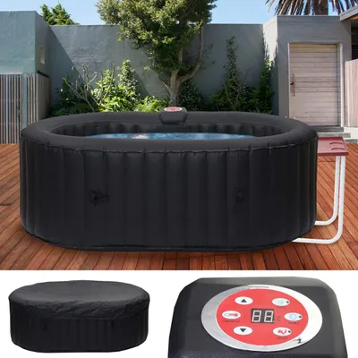 Produktbild von Whirlpool HWC-E32, 2 Personen In-/Outdoor heizbar aufblasbar inkl. Tisch 190x120cm FI-Schalter