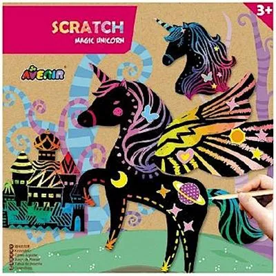 Produktbild von Avenir CH1428 6301428 Scratch Magic Unicorns, Mehrfarbig