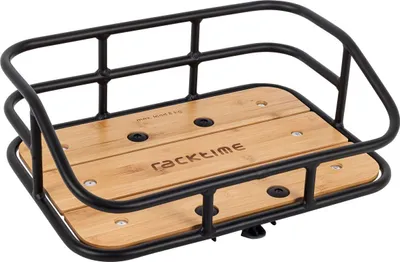 Produktbild von VR / HR Gepäckträger Korb Alu Holz 45 x 31 x 15 Snap-It
