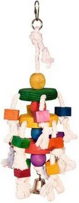 Produktbild von Kerbl Papageienspielzeug (Farbe bunt, Länge 35 cm, mit Aufhängering) 82956