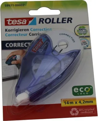 Image de tesa Korrekturroller ecoLogo Nachfüllroller blau