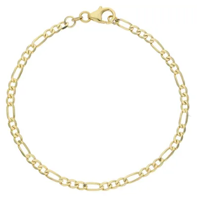 Produktbild von Goldarmband Damen Gold 333 Figaro 3,3 mm breit JL48-03-0101 Germany 19 cm