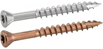 Image de 200 Vis pour Terrasse Tête Fraisée Réduite Six Lobes 5 x 50 mm - Inox A2 - D-Work