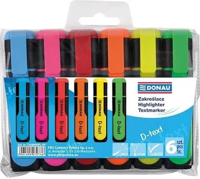 Produktbild von Sada zvýrazňovačov DONAU D-text 6S
