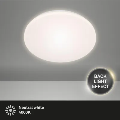 Produktbild von Deckenleuchte Briloner LED 15W Ø 27,5CM Deckenlampe Backlighteffekt Rund 4000K Weiß