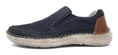 Produktbild von Rieker Herrenschuhe Slipper Blau Freizeit, Schuhgröße:40 EU