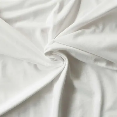 Image de Coupon de tissu jersey Tiny - 1 m - Blanc | par Craft Loom