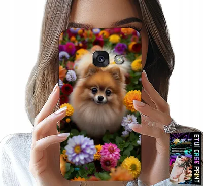 Obrázok produktu pre Puzdro Pre Samsung A5 2017 - Roztomilý Psík, Pomaranč + Sklo