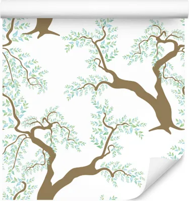 Produktbild von 10m VLIES TAPETE Rolle Bäume Natur Flora Blätter Pflanzen Wald XXL