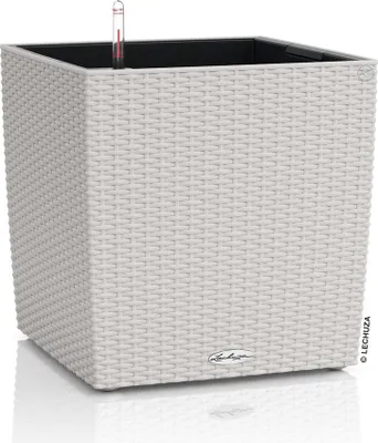 Obrázok produktu pre LECHUZA CUBE Cottage 40, Vysadzovač, Voľne stojace, Plast, Svetlo šedá, Obdĺžnik, Vnútorná / vonkajšia