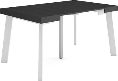 Immagine prodotto di TAPA Consolle allungabile, 140x90x73cm, Per 6 persone, Gambe in legno, Nero