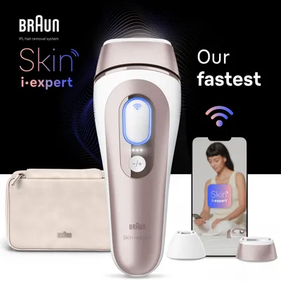 Image de Braun Skin i-expert PL7147 Lumière pulsée Or rose, Blanc