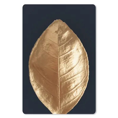 Produktbild von MuchoWow® Mauspad Mousepad Schwarz - Gold - Blatt 40x60 cm - Mousepads - Maus Mat - Pad - Mausunterlage - Schreibtisch Accesoire