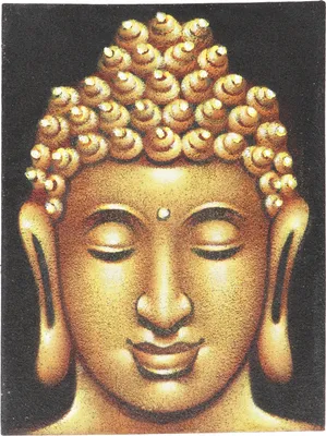 Produktbild von Kleiner Buddha auf Leinwand 30*40 cm - Motiv 19, Gold, Bilder & Bilderrahmen