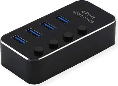Image de ROLINE USB3.2 Gen1 Hub, 4x A, Ports einzeln schaltbar (14.02.5056)