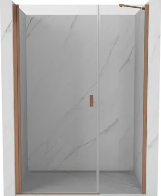 Zdjęcie produktu dla Mexen Mist-B drzwi prysznicowe uchylne 115 cm, transparent, miedź szczotkowana - 8A2-115-001-65-00