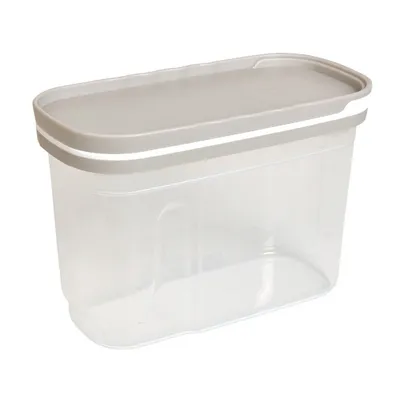 Image de MICHELINO Boîte à bec verseur Boîte de rangement Boîte de stockage Beige 1250 ml