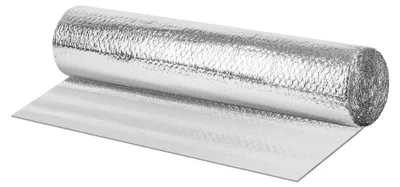 Produktbild von ECD Germany Isolierfolie 1x 5m Dämmfolie für Wärmedämmung Kälteschutz, Doppelseitige Alu-Luftpolsterfolie 6mm, Heizkörper Reflexionsfolie, Thermofolie