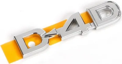 Obrázek produktu pro TOYOTA Rav4 Chromovaný boční emblém s logem D-4D 75361-42010 OE