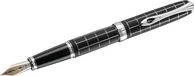 Produktbild von Füllhalter Excellence A plus Raute guillochiert lapis schwarz 14 kt  F