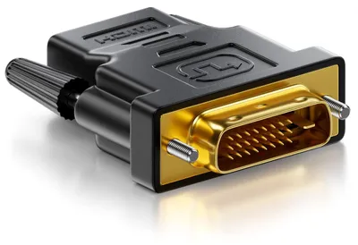 Produktbild von deleyCON HDMI zu DVI Adapter, HDMI Buchse auf DVI-D Stecker