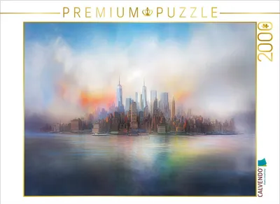 Produktbild von CALVENDO Puzzle Bunte Stadt | 2000 Teile Lege-Größe 90x67cm Foto-Puzzle für glückliche Stunden