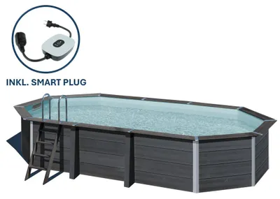 Produktbild von GRE Ovaler Composite-Pool KPCOV66 – 664 x 386 x 124 cm, Komplettset