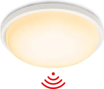 Produktbild von NAIZY 15W LED Deckenleuchte Deckenlampe mit Bewegungsmelder - Moderne Rund für Küche Wohnzimmer Schlafzimmer, mit Bewegungsmelder, Warmweiß